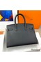 Hermes Birkin 30 Sellier Handmade Bag In Black Epsom Calfskin Replica