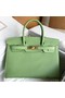 Hermes Birkin 30 Sellier Handmade Bag In Vert Criquet Epsom Calfskin Replica