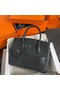 Hermes Birkin 30 en Desordre Bag in Black Swift and Clemence Leather Replica