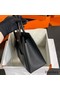Hermes Birkin 30 en Desordre Bag in Black Swift and Clemence Leather Replica