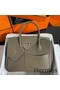 Hermes Birkin 30 en Desordre Bag in Taupe Swift and Clemence Leather Replica