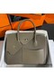 Hermes Birkin 30 en Desordre Bag in Taupe Swift and Clemence Leather Replica
