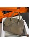 Hermes Birkin 30 en Desordre Bag in Taupe Swift and Clemence Leather Replica