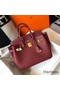 Hermes Birkin 30cm Bag In Bordeaux Clemence Leather GHW Replica