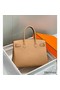 Hermes Birkin 30cm Bag In Chai Clemence Leather GHW Replica