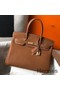 Hermes Birkin 30cm Bag In Gold Clemence Leather GHW Replica
