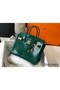 Hermes Birkin 30cm Bag In Green Embossed Crocodile Leather Replica