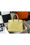 Hermes Birkin 30cm Bag In Jaune Poussin Clemence Leather GHW Replica