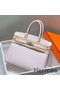 Hermes Birkin 30cm Bag In Mauve Pale Clemence Leather PHW Replica