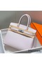 Hermes Birkin 30cm Bag In Mauve Pale Clemence Leather PHW Replica