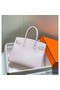 Hermes Birkin 30cm Bag In Mauve Pale Clemence Leather PHW Replica