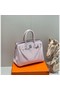 Hermes Birkin 30cm Bag In Mauve Pale Clemence Leather PHW Replica