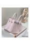 Hermes Birkin 30cm Bag In Mauve Pale Clemence Leather PHW Replica