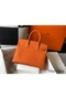 Hermes Birkin 30cm Bag In Orange Clemence Leather GHW Replica