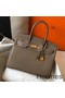 Hermes Birkin 30cm Bag In Taupe Clemence Leather GHW Replica