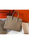 Hermes Birkin 30cm Bag In Tourterelle Clemence Leather GHW Replica