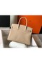 Hermes Birkin 30cm Bag In Trench Clemence Leather GHW Replica
