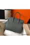 Hermes Birkin 30cm Bag In Vert Amande Clemence Leather GHW Replica