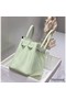 Hermes Birkin 30cm Bag In Vert Fizz Clemence Leather PHW Replica