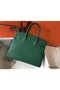 Hermes Birkin 30cm Bag In Vert Vertigo Clemence Leather GHW Replica