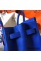 Hermes Birkin 35 Handmade Bag In Blue Electric Clemence Leather Replica