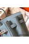 Hermes Birkin 35 Handmade Bag In Blue Lin Clemence Leather Replica