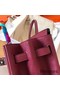Hermes Birkin 35 Handmade Bag In Bordeaux Clemence Leather Replica