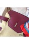 Hermes Birkin 35 Handmade Bag In Bordeaux Clemence Leather Replica