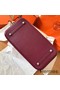 Hermes Birkin 35 Handmade Bag In Bordeaux Clemence Leather Replica