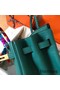 Hermes Birkin 35 Handmade Bag In Malachite Clemence Leather Replica
