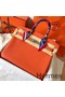 Hermes Birkin 35 Handmade Bag In Orange Clemence Leather Replica