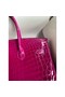 Hermes Birkin 35 Handmade Bag In Rose Scheherazade Crocodile Niloticus Shiny Skin Replica