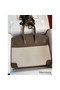 Hermes Birkin 35 Handmade Bag In Toile & Taupe Clemence Leather Replica