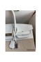Hermes Birkin 35 Handmade Bag In Toile & White Clemence Leather Replica