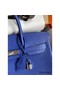 Hermes Birkin 35 Retourne Handmade Bag In Blue Electric Clemence Leather Replica