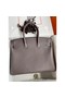 Hermes Birkin 35 Retourne Handmade Bag In Etain Epsom Calfskin Replica