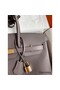 Hermes Birkin 35 Retourne Handmade Bag In Etain Epsom Calfskin Replica