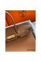 Hermes Birkin 35 Retourne Handmade Bag In Gold Clemence Leather Replica