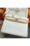 Hermes Birkin 35 Retourne Handmade Bag In White Clemence Leather Replica