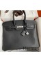 Hermes Birkin 35 Retourne Handmade Bag in Black Swift Leather Replica