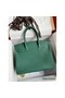 Hermes Birkin 35 Retourne Handmade Bag in Malachite Clemence Leather Replica