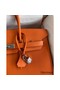 Hermes Birkin 35 Retourne Handmade Bag in Orange Epsom Calfskin Replica