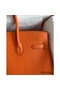 Hermes Birkin 35 Retourne Handmade Bag in Orange Epsom Calfskin Replica