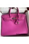 Hermes Birkin 35 Retourne Handmade Bag in Rose Magnolia Epsom Calfskin Replica