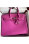 Hermes Birkin 35 Retourne Handmade Bag in Rose Magnolia Epsom Calfskin Replica