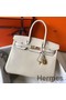 Hermes Birkin 35cm Bag In Beton Clemence Leather GHW Replica
