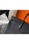 Hermes Birkin 35cm Bag In Black Clemence Leather GHW Replica