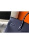 Hermes Birkin 35cm Bag In Dark Blue Clemence Leather GHW Replica