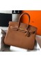 Hermes Birkin 35cm Bag In Gold Clemence Leather GHW Replica