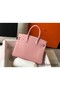 Hermes Birkin 35cm Bag In Pink Clemence Leather GHW Replica